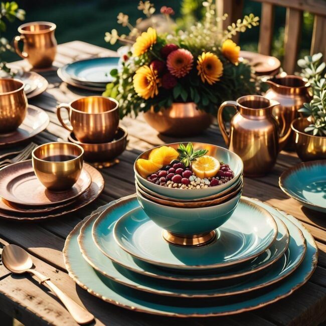 Boho naczynia do stołu