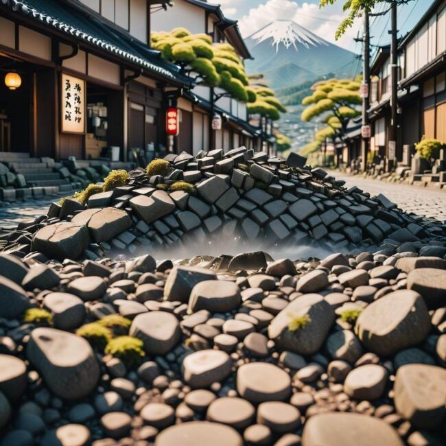 Japonia sejsmologiczna mapa