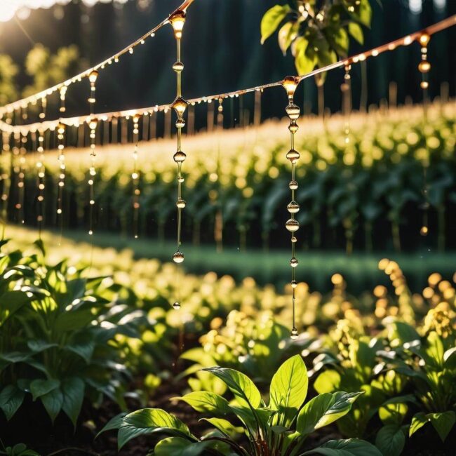 Skuteczność nawadniania kropelkowego na różnych typach agrowłóknin
