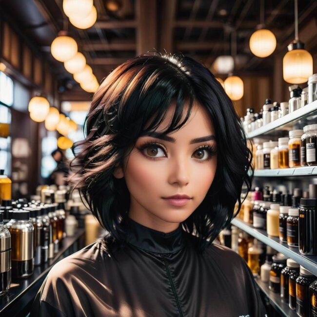 Techniki farbowania czarnych włosów